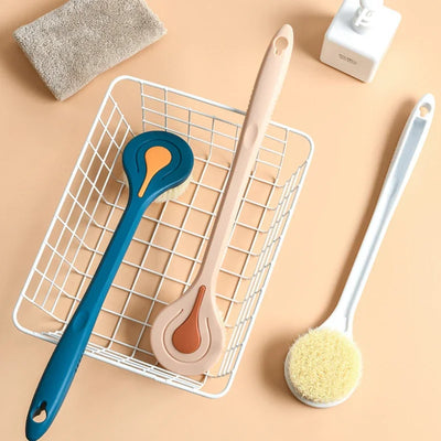 Soft Hair Bath Brush with Long Handle for Easy Scrubbing - Smarsty