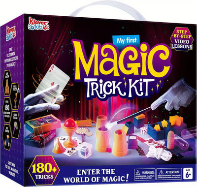 JOYFY 180+ Magic Set Kids Magic Trick Kit Amazing Magician Toy with Step-by-Step Video Lessons for Kids Easy Tricks