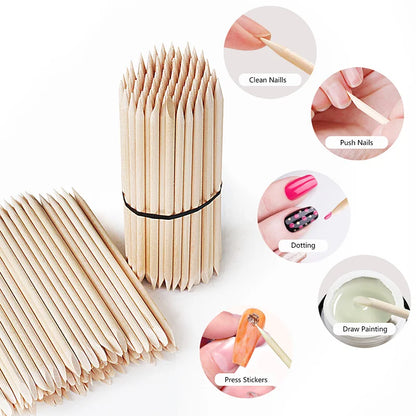 Lurayee Wooden Nail Cuticle Pusher for Perfect Manicures - Smarsty