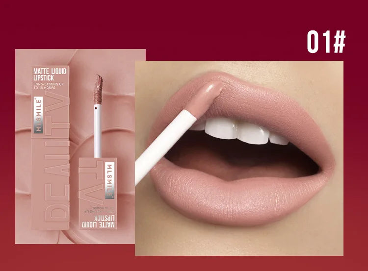 MLSMILE Waterproof Velvet Satin Lip Glaze Liquid - Smarsty
