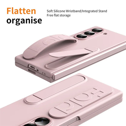 Premium Galaxy Z Fold Hand Strap Case With Folding Stand - Smarsty