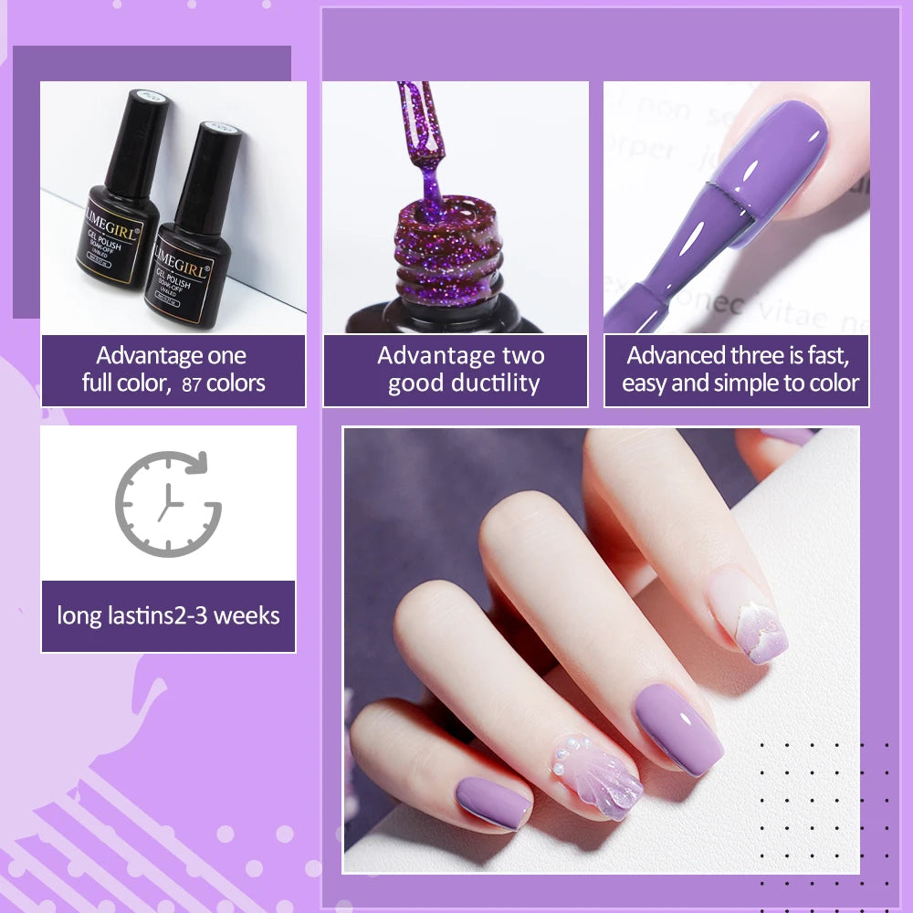 Acrylic Gel Nail Extension Kit with UV LED Lamp - Smarsty
