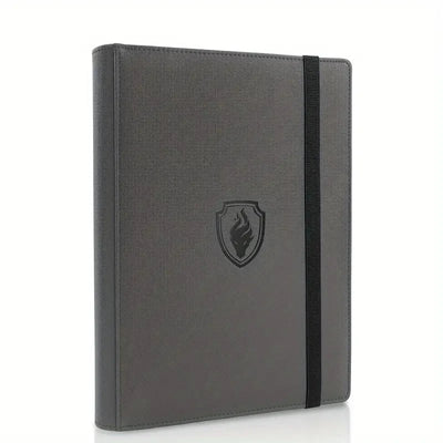 9 Pocket Card Binder, 360 Trading Card Holder Book, Premium PU Cover Zip Binder For Cards, Durable Side Loading Card Fold - Smarsty