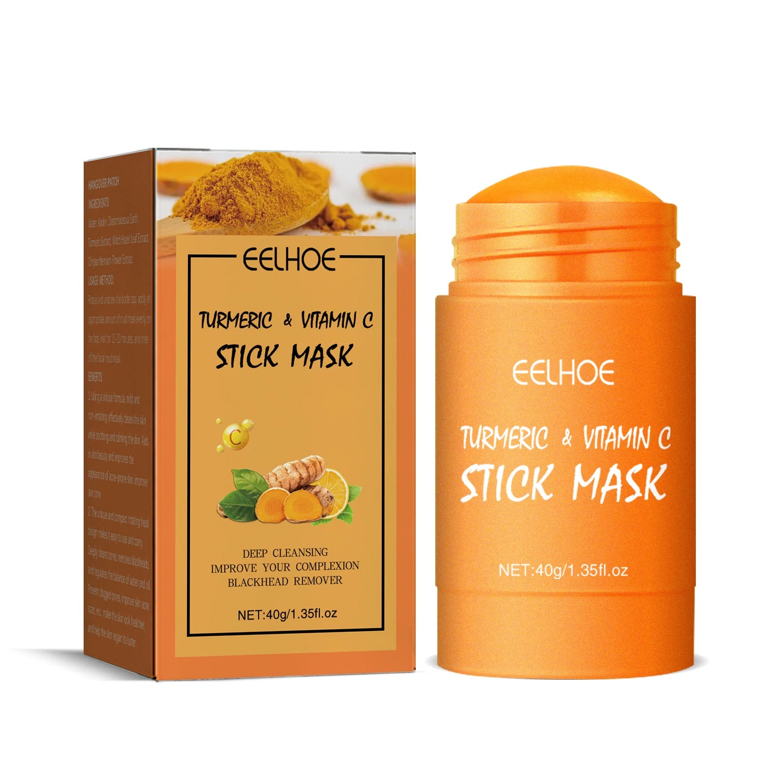 EELHOE Turmeric Skin Care Original Face Cream Serum Oil Stick Mask Body Whitening Anti Acne Lighten Dark Spot Moisturizing