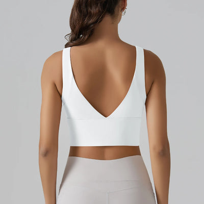 Yoga Bra Underwear Women Summer Shockproof Bra Beautiful Back Sports Running External Wear Training Fitness Yoga Tank Top Bra - Smarsty