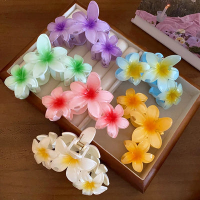 Sunflower Gradient Flower Hair Clip Secure Beach Style - Smarsty