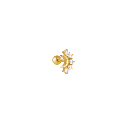 Sterling Silver Heart Zircon Stud Earrings Elegant Gift - Smarsty
