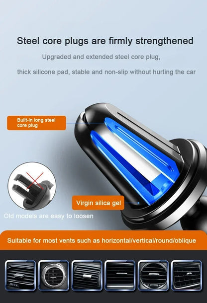 Universal Car Phone Holder With 360 Degree Pivot Mount - Smarsty