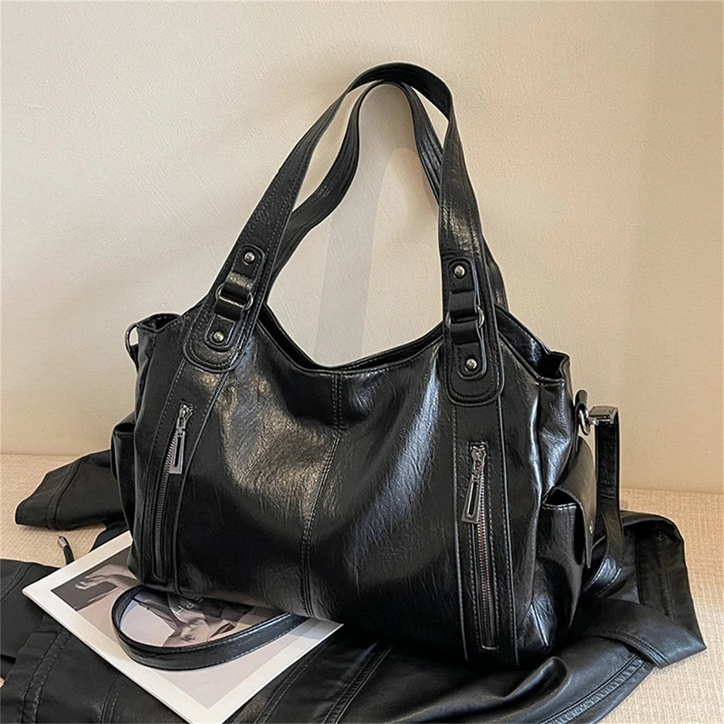 PU Leather Shoulder Bag With Soft Interior For Women - Smarsty