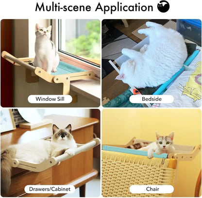 Cat Hammock with Window and Detachable Balcony - Smarsty