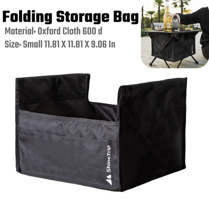 Outdoor Camping Storage Bag Large Capacity 600D Waterproof Oxford Foldable Bag with Front Pocket for Beach Table Accessories