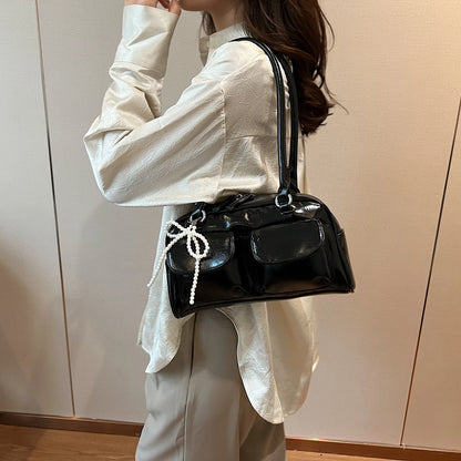 Korean Edition Underarm Bow Bag Women Versatile Shoulder Bag - Smarsty