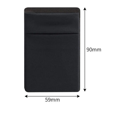 Fashion Elastic Cloth Cell Phone Card Holder Mobile Phone Wallet Case Credit ID Card Holder Adhesive Sticker Pocket Money Bag - Smarsty