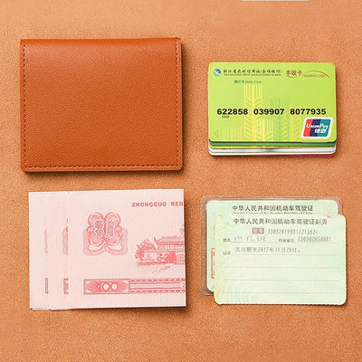 1Pc Card Bag Slim And Compact Bank ID Card Case Driver's License Wallet Simple And Anti Demagnetization Card Holder - Smarsty
