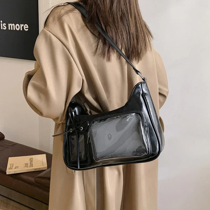 Y2K Harajuku Transparent Ita Bag Crossbody Purse For Women - Smarsty