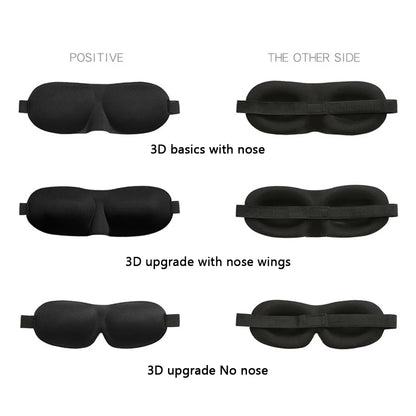 3D Contoured Sleep Eye Mask for Total Light Blockout - Smarsty