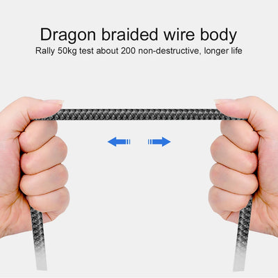 USB A to Type C Fast Charging Cable Nylon 1M 2M 3M - Smarsty