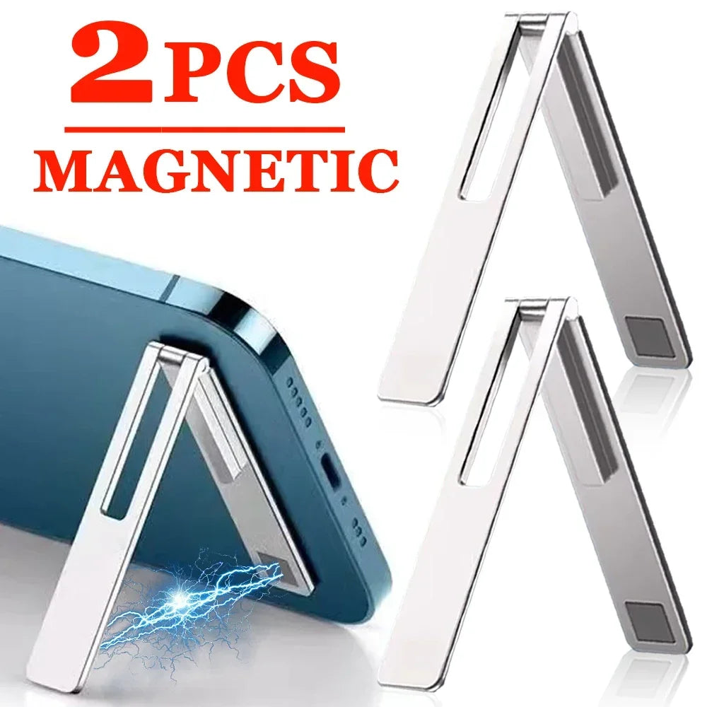 Ultra Thin Magnetic Phone Holder Foldable Desk Stand - Smarsty