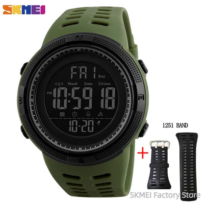 SKMEI 1251 Waterproof Digital Sports Watch for Men - Smarsty