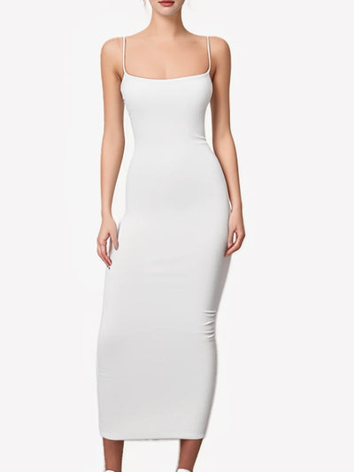 2025 New Spring Summer Women's High Elastic Sleeveless Backless Dress Long Sling Dresses Club Sexy Suspender Dress - Smarsty