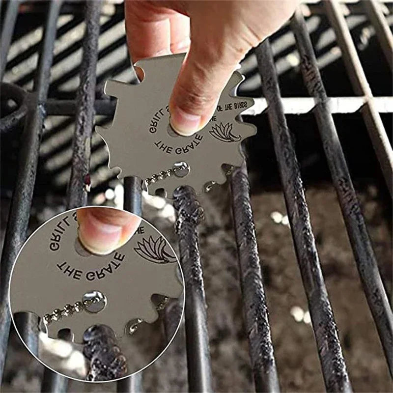 Stainless Steel BBQ Grill Cleaning Brush Tool - Smarsty