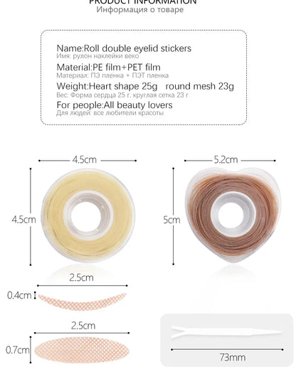 600 Pcs Double Fold Eyelid Tape For Invisible Lifting - Smarsty