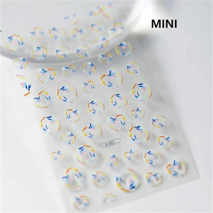 Dreamy Summer Beach Nail Art Stickers for Manicure - Smarsty