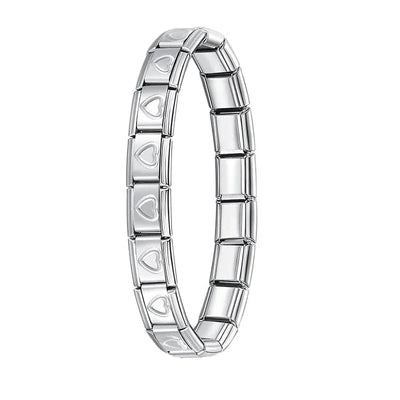 Hapiship Italian Stainless Steel Elastic Charm Bracelet - Smarsty