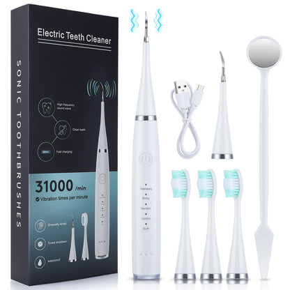 6 in 1 Ultrasonic Dental Cleaner for Effective Plaque Removal - Smarsty