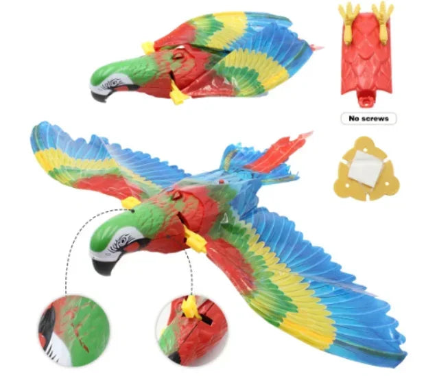 Interactive Electric Flying Bird Cat Toy for Engaging Play - Smarsty