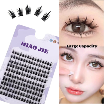 MIAOJIE 160 Rows Faux Mink Cluster Lashes for Natural Look - Smarsty