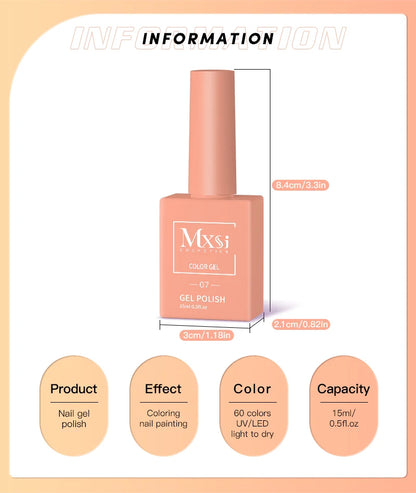 Neon Gel Nail Polish Long Lasting UV Varnish 15ml - Smarsty