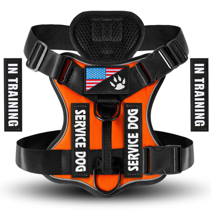 Reflective Service Dog Harness with Adjustable Soft Design - Smarsty