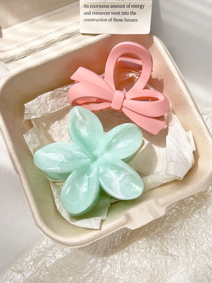Hawaiian Flower Hair Claw Clips For Thin Hair Lightweight - Smarsty