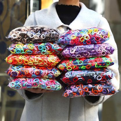 Colorful Nylon Elastic Hair Ties For Kids Gentle Hold - Smarsty