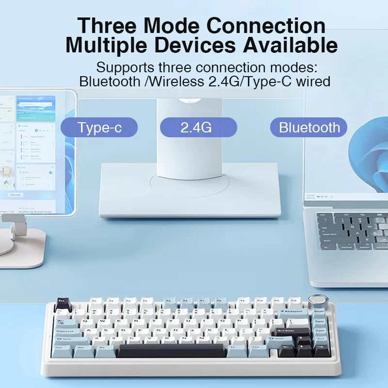 Gaming Mechanical Keyboard 75 Percent RGB Gasket Structure