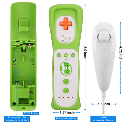 Nunchuck Controller Set with Motion Plus for Wii - Smarsty