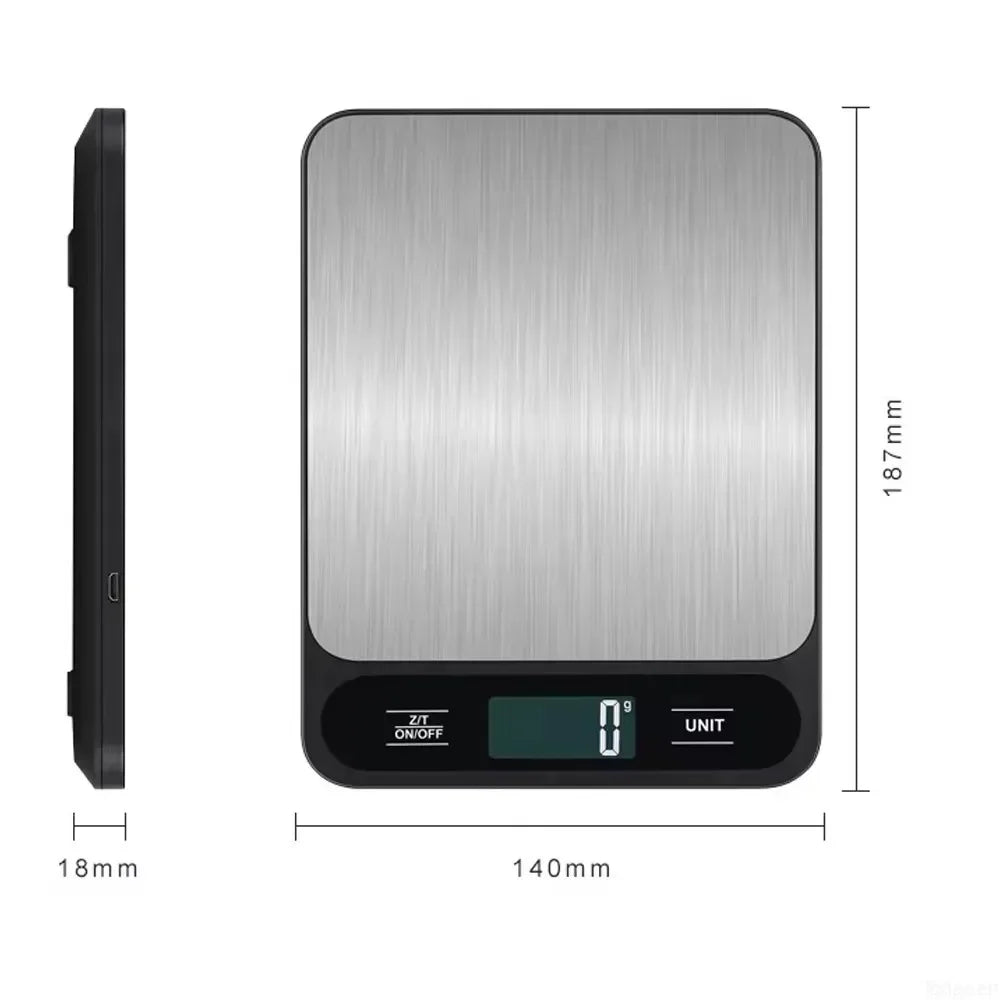 Digital Kitchen Scale With LED Display Waterproof Design - Smarsty