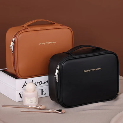 New Women's Cosmetic Bag Portable Storage Bag Large Capacity Luxury Makeup Bag Travel Organizer Essentials Toiletry Bags - Smarsty