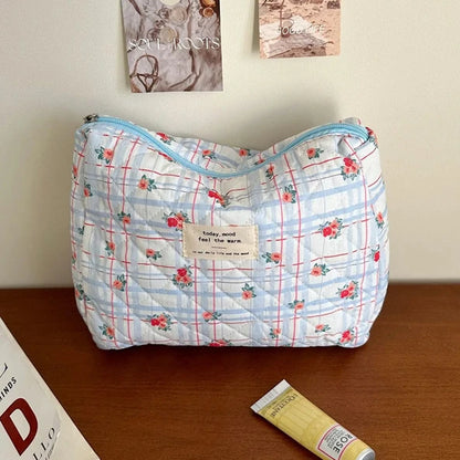 Large Capacity Women's Cosmetic Bags Cases Casual Ladies Small Storage Bag with Zipper Female Travel Clutch Bag Small Handbags - Smarsty