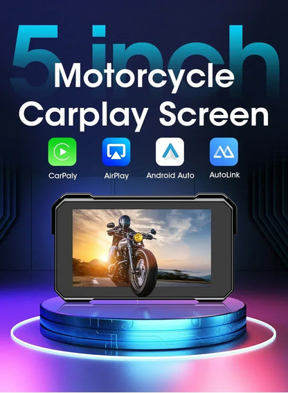Motorcycle GPS Display With Wireless CarPlay Android Auto - Smarsty