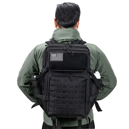 25L/45L Tactical Backpack for Men and Women Outdoor Survival Bug Out Bag Small School Rucksack Hking with Bottle Holder