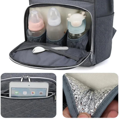 Mommy Diaper Bags Baby Stroller Hanging Bag Mother Large Capacity Nappy Backpacks with Changing Mat Convenient Baby Nursing Bags by Smarsty