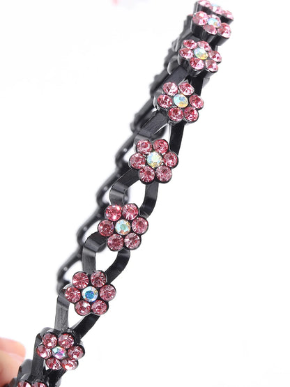 Non Slip Rhinestone Headbands With Secure Wave Grip - Smarsty