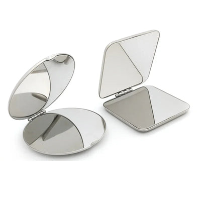 Portable Stainless Steel Makeup Mirror with Foldable Design - Smarsty
