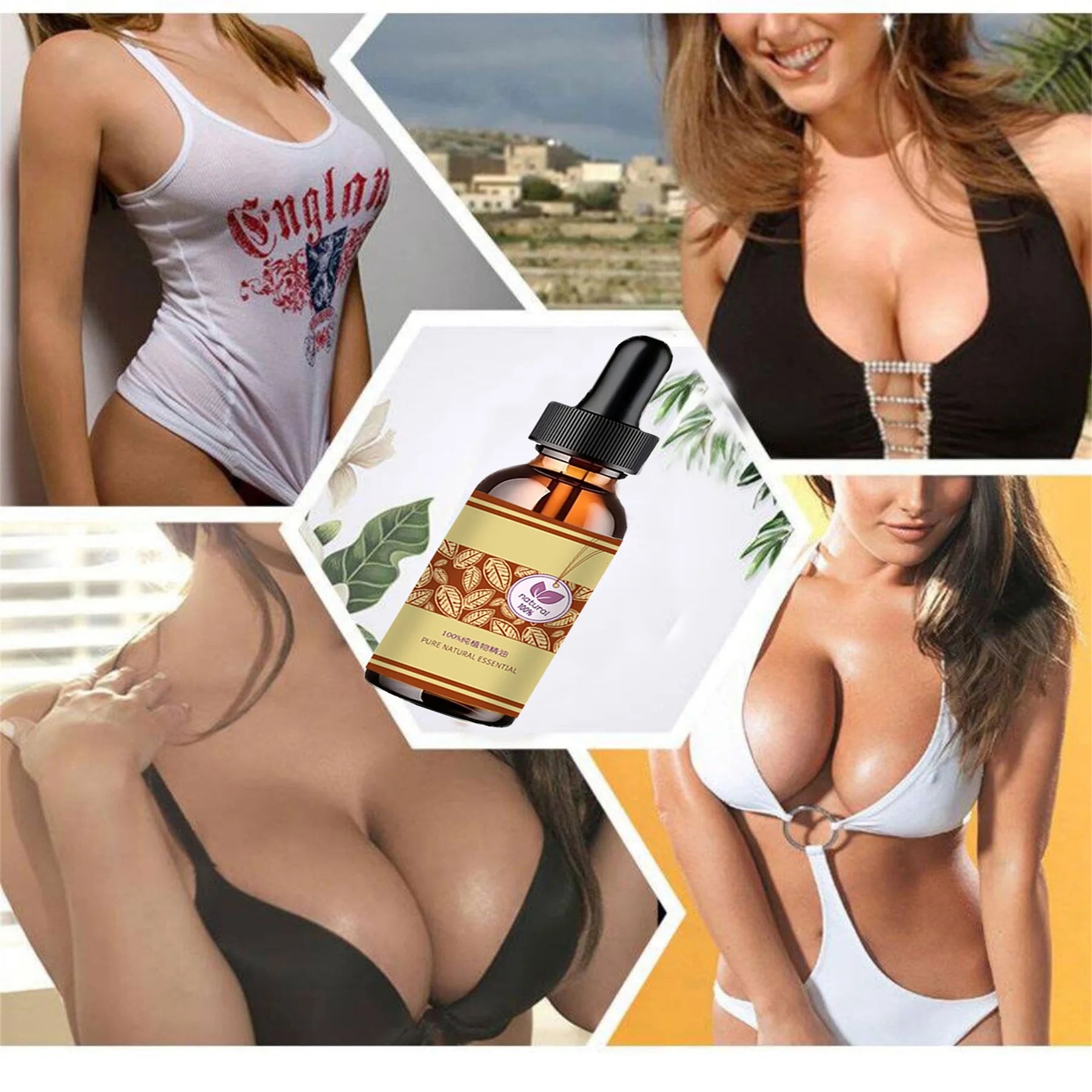 Natural Breast Enlargement Massage Oil for Fuller Bust - Smarsty