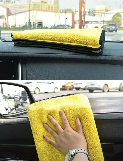 Premium Car Microfiber Towels Double Layer Drying Cloths - Smarsty