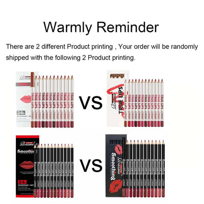 12 Piece Long Lasting Lipstick Set with Lip Liner - Smarsty