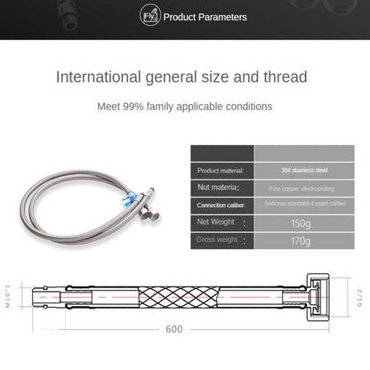 Stainless Steel Flexible Water Supply Pipes for Faucets - Smarsty