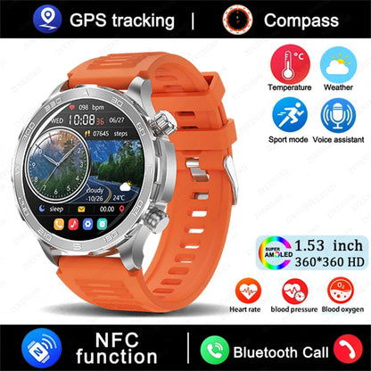 Bluetooth Call Smart Watch For Men With GPS Waterproof - Smarsty
